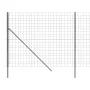 Galvanized steel wire fence in anthracite grey, 2.2x25 m. by vidaXL, fence panels - Ref: Foro24-154239, Price: 228,59 €, Disc...