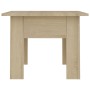 Mesa de centro madera de ingeniería roble Sonoma 55x55x42 cm en Mesas de centro | Comprar online en Foru.es