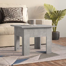 Mesa de centro madera contrachapada gris hormigón 55x55x42 cm en Mesas de centro | Comprar online en Foru.es