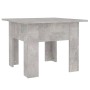Mesa de centro madera contrachapada gris hormigón 55x55x42 cm en Mesas de centro | Comprar online en Foru.es