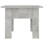 Mesa de centro madera contrachapada gris hormigón 55x55x42 cm en Mesas de centro | Comprar online en Foru.es