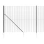 Cerca de alambre con pinchos de anclaje gris antracita 2x25 m de vidaXL, Paneles de vallas - Ref: Foro24-154254, Precio: 323,...
