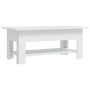 Mesa de centro madera de ingeniería blanca 102x55x42 cm en Mesas de centro | Comprar online en Foru.es