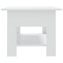 Mesa de centro madera de ingeniería blanca 102x55x42 cm en Mesas de centro | Comprar online en Foru.es