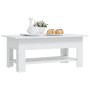 Mesa de centro madera de ingeniería blanca 102x55x42 cm en Mesas de centro | Comprar online en Foru.es