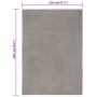 Alfombra rectangular algodón gris 120x180 cm de vidaXL, Alfombras - Ref: Foro24-345121, Precio: 71,86 €, Descuento: %