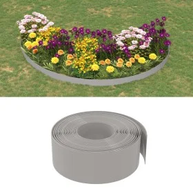 Bordura de jardín polietileno gris 10 m 20 cm de vidaXL, Ribetes y bordes para jardín - Ref: Foro24-154399, Precio: 49,03 €, ...