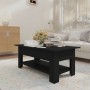 Mesa de centro madera de ingeniería negra 102x55x42 cm en Mesas de centro | Comprar online en Foru.es