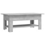 Mesa de centro madera de ingeniería gris hormigón 102x55x42 cm en Mesas de centro | Comprar online en Foru.es