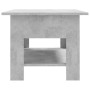Mesa de centro madera de ingeniería gris hormigón 102x55x42 cm en Mesas de centro | Comprar online en Foru.es