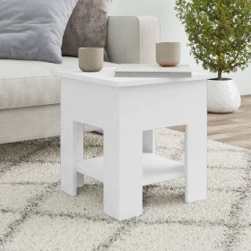 Mesa de centro blanco madera contrachapada 40x40x42 cm en Mesas de centro | Comprar online en Foru.es