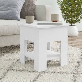 Mesa de centro blanco madera contrachapada 40x40x42 cm en Mesas de centro | Comprar online en Foru.es