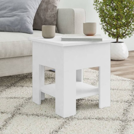 Mesa de centro blanco madera contrachapada 40x40x42 cm en Mesas de centro | Comprar online en Foru.es