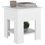 Mesa de centro blanco madera contrachapada 40x40x42 cm en Mesas de centro | Comprar online en Foru.es