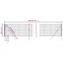Anthrazitgrauer verzinkter Stahldrahtzaun 1,1x10 m von vidaXL, Zaunpaneele - Ref: Foro24-154226, Preis: 78,86 €, Rabatt: %