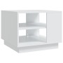 Mesa de centro madera de ingeniería blanca 55x55x43 cm en Mesas de centro | Comprar online en Foru.es