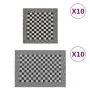 Juego de paños 20 unidades algodón negro y blanco de vidaXL, Toallas - Ref: Foro24-136292, Precio: 40,76 €, Descuento: %