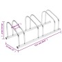 Bicicletero para 3 bicicletas acero galvanizado de vidaXL, Bases y soportes para almacenar bicicletas - Ref: Foro24-154418, P...