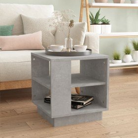 Mesa de centro madera de ingeniería gris hormigón 40x40x43 cm en Mesas de centro | Comprar online en Foru.es