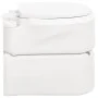 Weiße integrierte Campingtoilette aus HDPE und PP 24+17 L von vidaXL, Urinale und mobile Toiletten - Ref: Foro24-154411, Prei...
