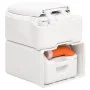 Inodoro de camping integrado HDPE y PP blanco 24+17 L de vidaXL, Urinarios y retretes portátiles - Ref: Foro24-154411, Precio...