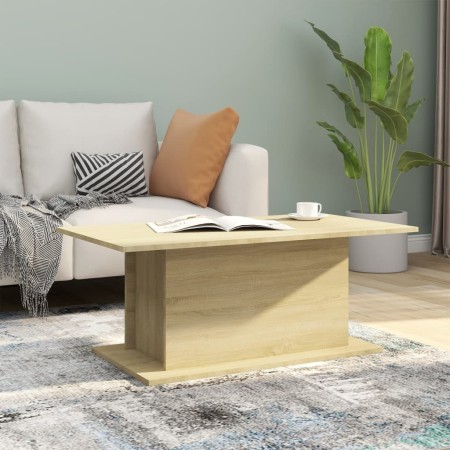 Mesa de centro madera de ingeniería roble Sonoma 102x55,5x40 cm en Mesas de centro | Comprar online en Foru.es
