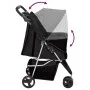 Cochecito para perros plegable tela oxford negro 80x46x98 cm de vidaXL, Cochecitos para mascotas - Ref: Foro24-172196, Precio...