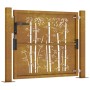 Puerta de jardín acero corten diseño bambú 105x105 cm de vidaXL, Puertas de jardín - Ref: Foro24-153185, Precio: 164,33 €, De...