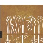 Puerta de jardín acero corten diseño bambú 105x105 cm de vidaXL, Puertas de jardín - Ref: Foro24-153185, Precio: 164,33 €, De...