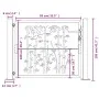 Gartentor Cortenstahl Bambus Design 105x105 cm von vidaXL, Gartentore - Ref: Foro24-153185, Preis: 161,01 €, Rabatt: %