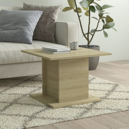 Mesa de centro madera ingeniería roble Sonoma 55,5x55,5x40 cm en Mesas de centro | Comprar online en Foru.es