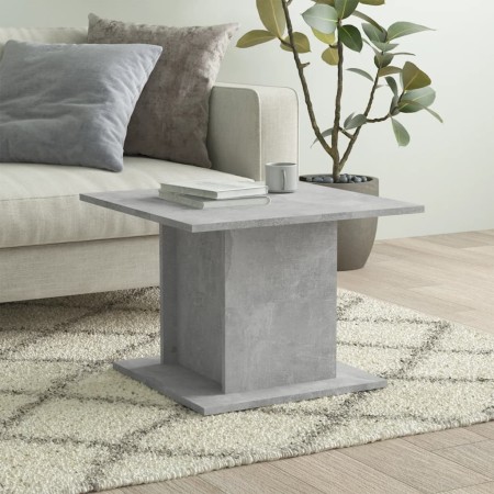 Mesa de centro madera ingeniería gris hormigón 55,5x55,5x40 cm en Mesas de centro | Comprar online en Foru.es