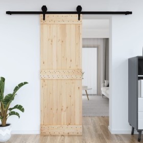Puerta NARVIK madera maciza pino 80x210 cm de vidaXL, Puertas - Ref: Foro24-154431, Precio: 119,34 €, Descuento: %