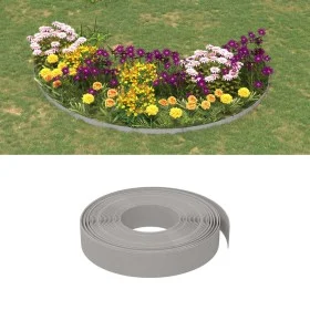 Bordura de jardín polietileno gris 10 m 10 cm de vidaXL, Ribetes y bordes para jardín - Ref: Foro24-154393, Precio: 20,86 €, ...