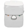 Gray and White HDPE Portable Camping Toilet 22+12 L by vidaXL, Urinals and portable toilets - Ref: Foro24-154405, Price: 165,...