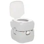 Gray and White HDPE Portable Camping Toilet 22+12 L by vidaXL, Urinals and portable toilets - Ref: Foro24-154405, Price: 165,...