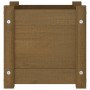 Jardinera de madera maciza de pino marrón 31x31x31 cm en Macetas y jardineras | Comprar online en Foru.es