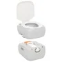Gray and White HDPE Portable Camping Toilet 22+12 L by vidaXL, Urinals and portable toilets - Ref: Foro24-154405, Price: 165,...