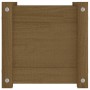 Jardinera de madera maciza de pino marrón 31x31x31 cm en Macetas y jardineras | Comprar online en Foru.es