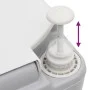 Gray and White HDPE Portable Camping Toilet 22+12 L by vidaXL, Urinals and portable toilets - Ref: Foro24-154405, Price: 165,...