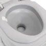 Gray and White HDPE Portable Camping Toilet 22+12 L by vidaXL, Urinals and portable toilets - Ref: Foro24-154405, Price: 165,...