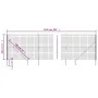 Anthrazitgrauer Drahtzaun mit Ankerspießen 1,8x25 m von vidaXL, Zaunpaneele - Ref: Foro24-154285, Preis: 218,94 €, Rabatt: %