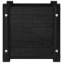 Jardineras 2 uds madera maciza de pino negra 31x31x31 cm en Macetas y jardineras | Comprar online en Foru.es