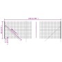 Cerca de alambre de acero galvanizado gris antracita 1,4x25 m de vidaXL, Paneles de vallas - Ref: Foro24-154235, Precio: 163,...