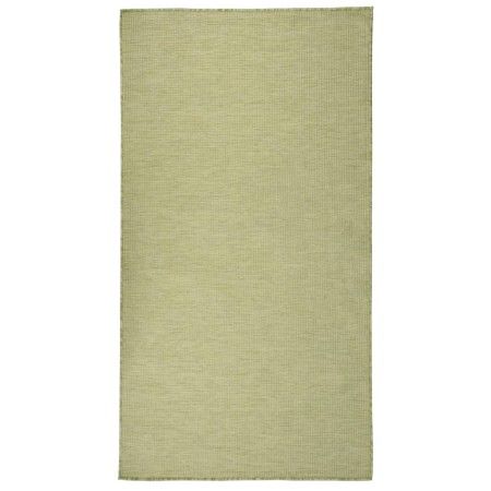 Alfombra de exterior de tejido plano verde 80x150 cm de vidaXL, Alfombras - Ref: Foro24-340806, Precio: 29,03 €, Descuento: %