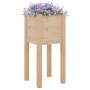 Jardineras 2 uds madera maciza de pino 31x31x70 cm en Macetas y jardineras | Comprar online en Foru.es