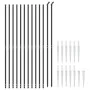 Drahtzaun mit Ankerspitzen anthrazitgrau 2x25 m von vidaXL, Zaunpaneele - Ref: Foro24-154286, Preis: 236,41 €, Rabatt: %
