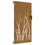 Puerta de jardín acero corten diseño hierba 85x175 cm de vidaXL, Puertas de jardín - Ref: Foro24-153224, Precio: 178,62 €, De...