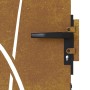 Puerta de jardín acero corten diseño hierba 85x175 cm de vidaXL, Puertas de jardín - Ref: Foro24-153224, Precio: 183,09 €, De...