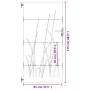 Puerta de jardín acero corten diseño hierba 85x175 cm de vidaXL, Puertas de jardín - Ref: Foro24-153224, Precio: 183,09 €, De...